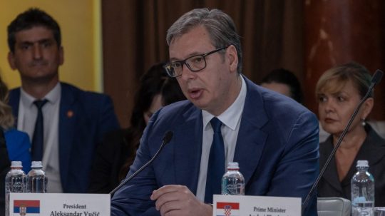 Srbský prezident Aleksandar Vučič.