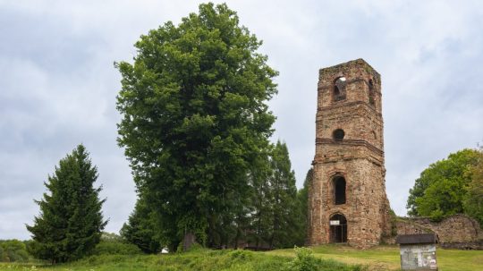 12. Lipa malolistá (Tilia cordata) pri zrúcanine Monastyra - Krásny Brod, okres Medzilaborce, Prešovský kraj.