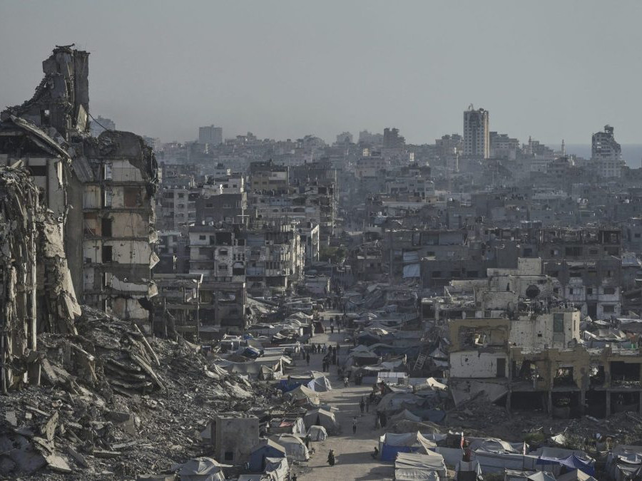 Pásmo Gazy, zničené budovy