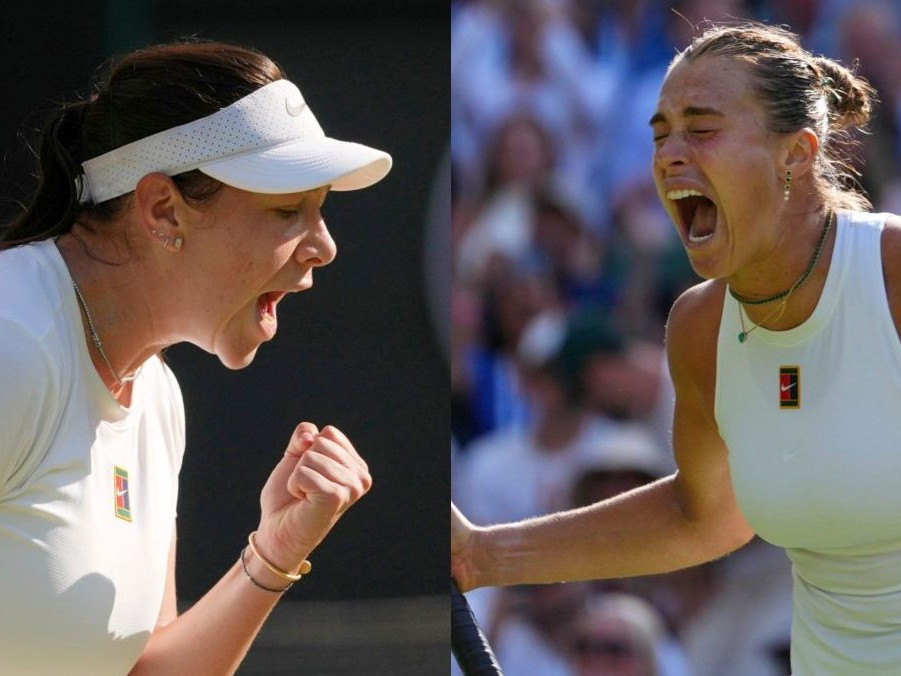 Amanda Anisimova a Aryna Sabalenková