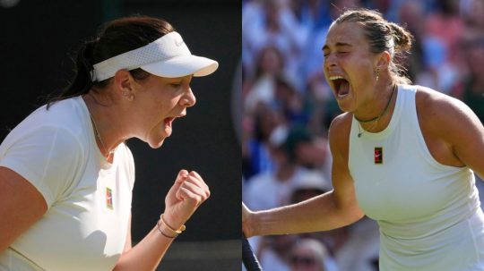 Amanda Anisimova a Aryna Sabalenková