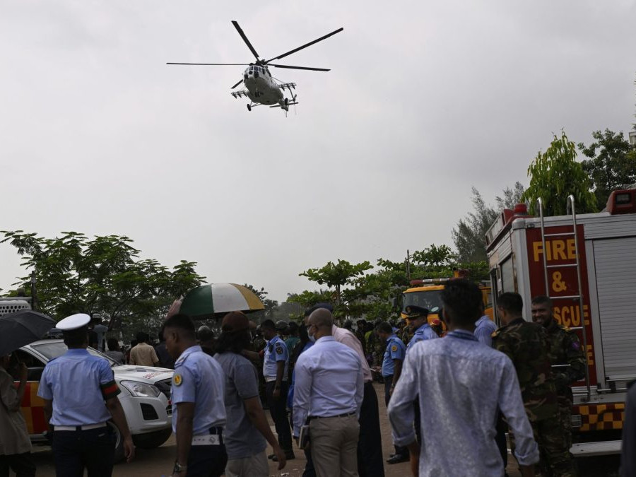 miesto pádu lietadla v Bangladéši