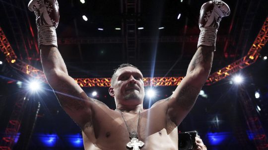 Na snímke ukrajinský boxer Oleksandr Usyk.