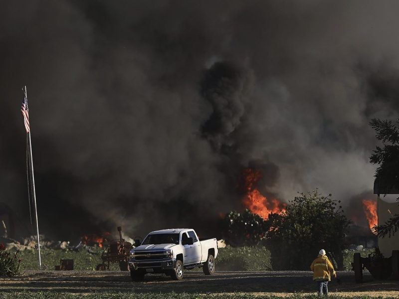požiar v Kalifornii