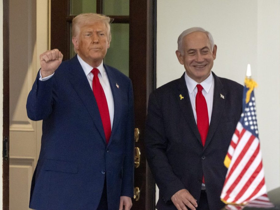 D. Trump a B. Netanjahu