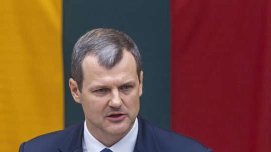 Litovský premiér Gintautas Paluckas.