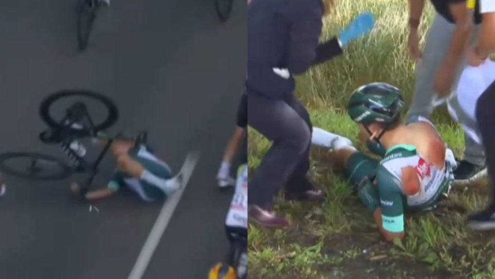 VIDEO: Jeden z favoritov na zelený dres je z hry von.  Philipsen končí na Tour po nepeknom páde už v tretej etape