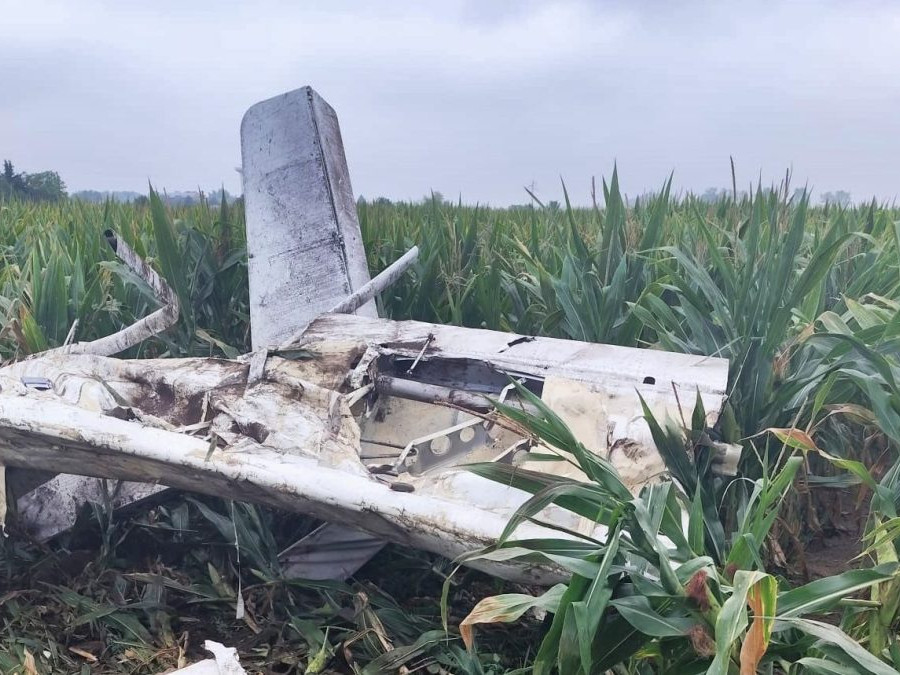 trosky lietadla v Tvrdošovciach