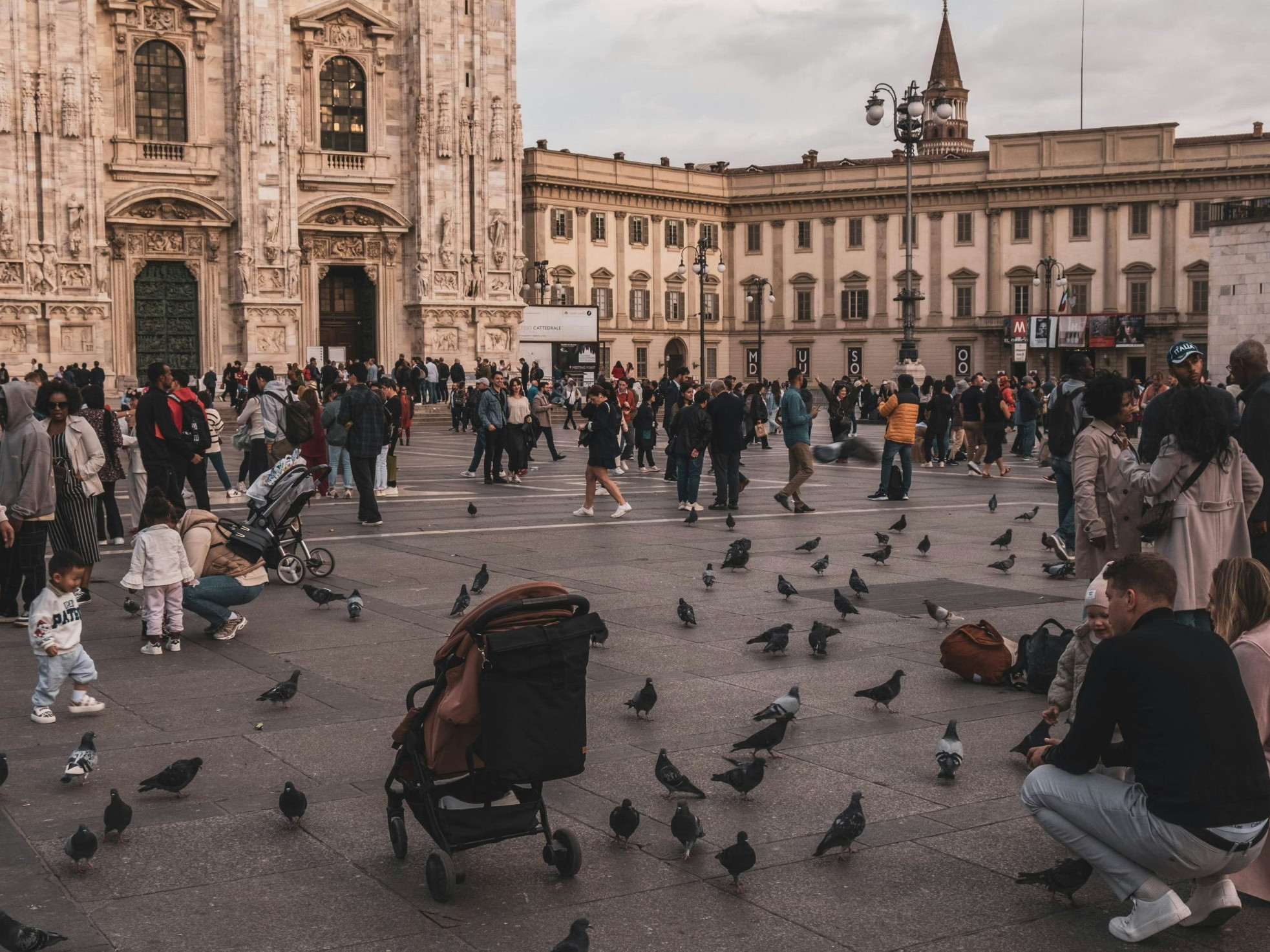 Námestie v Miláne.