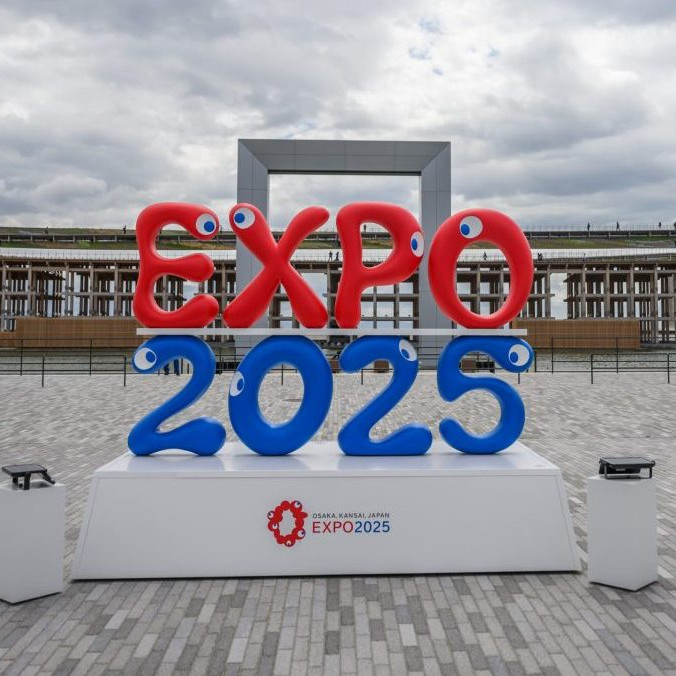Na snímke logo svetovej výstavy Expo 2025 v japonskej Osake.