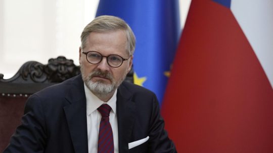 Český premiér Petr Fiala.
