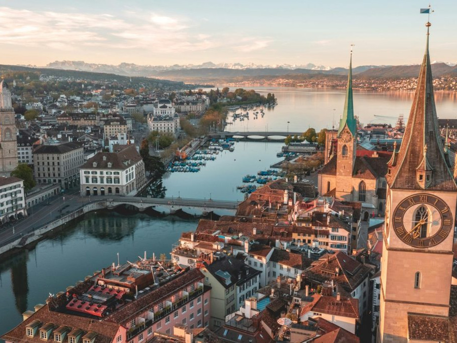 Ilustračná snímka Zürichu.