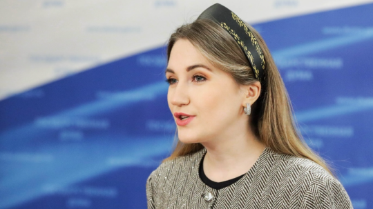 Ruská politička Ksenia Gorjačevova.
