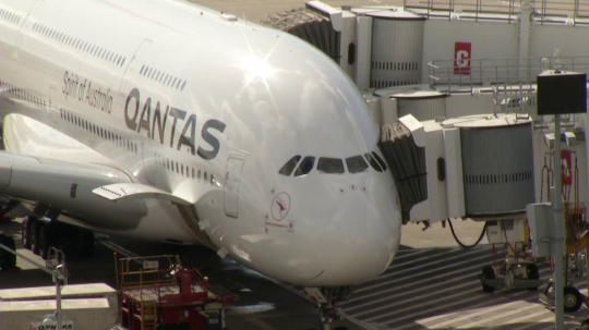Na snímke je lietadlo leteckej spoločnosti Qantas.