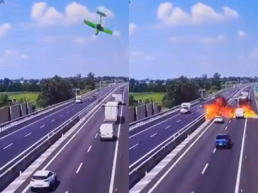 Lietadlo sa zrútilo na diaľnicu v Taliansku.