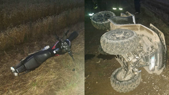 Tragickú nehodu pri Vranove nad Topľou neprežil futbalista (†23): Na štvorkolke sa zrazil s motocyklom