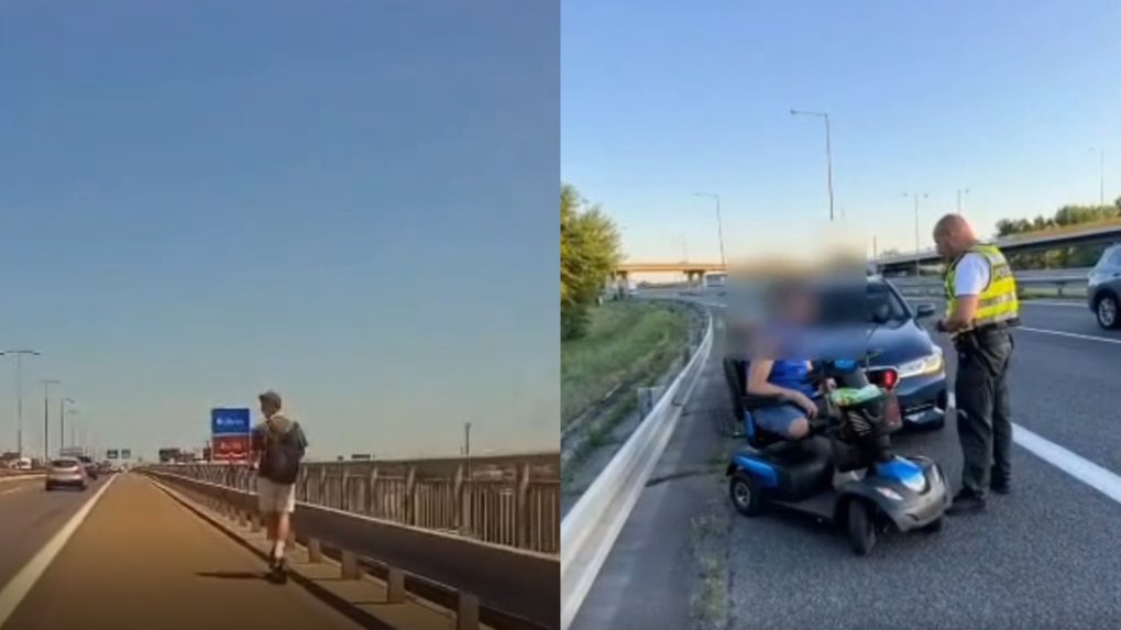 Polícia zastavila na diaľnici kolobežkára či muža na  elektrickom vozíku