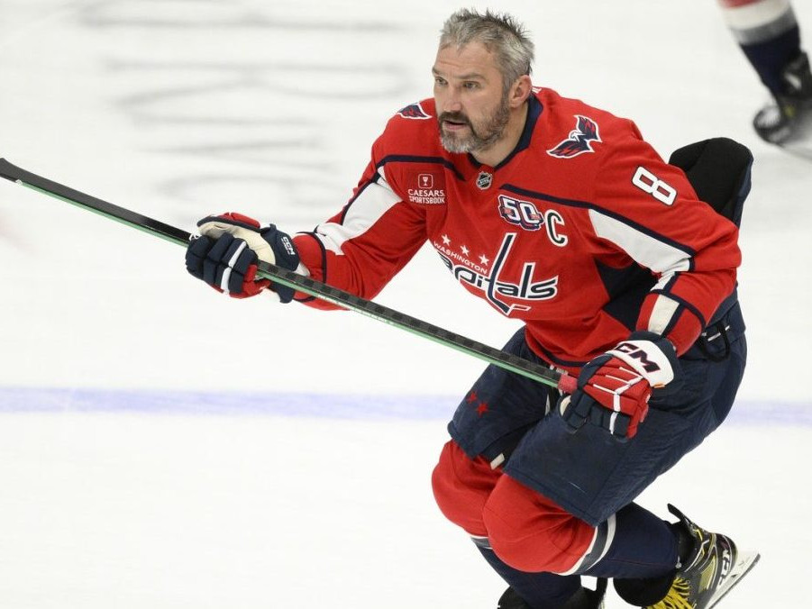 Ruský hokejista a hráč Washingtonu Capitals Alexander Ovečkin.