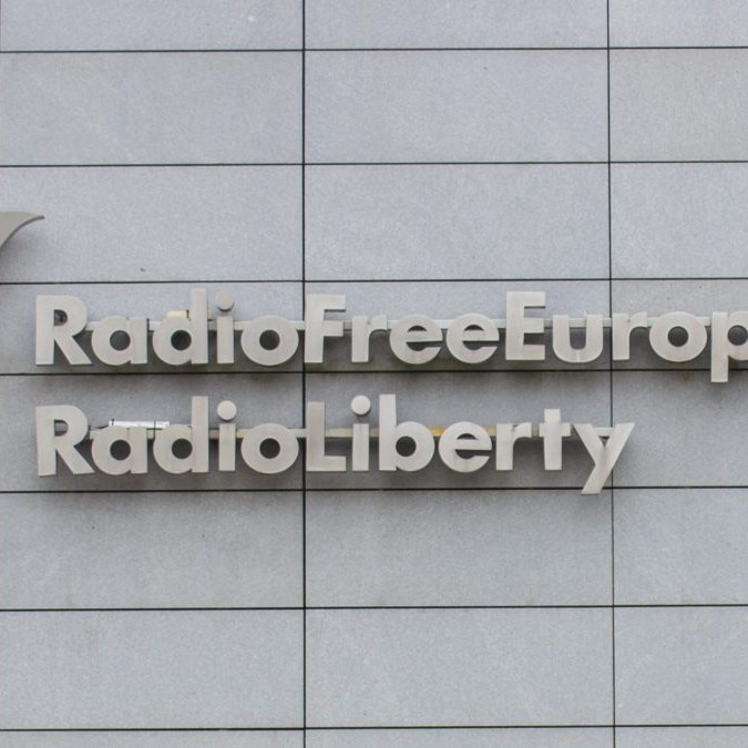 Rádio Slobodná Európa v Prahe.