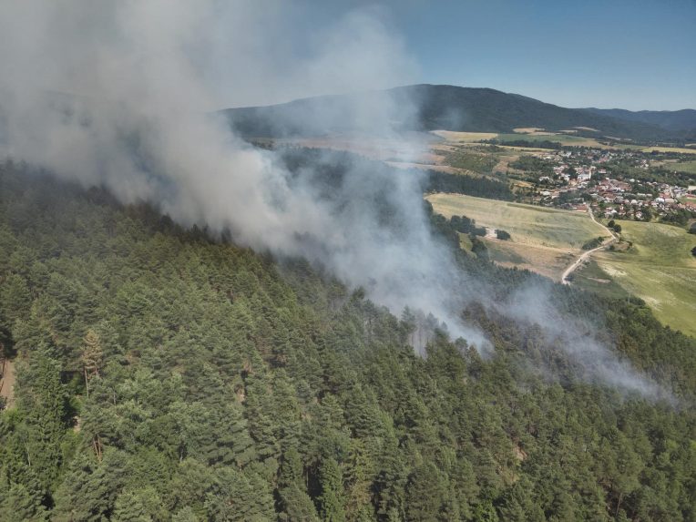 Požiar pri obci Richnava