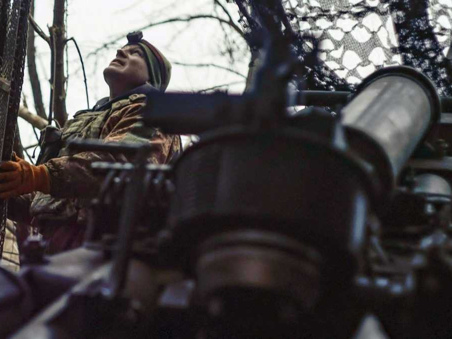 Na ilustračnej snímke ukrajinský vojak.