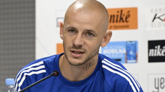 Kapitán tímu ŠK Slovan Bratislava Vladimír Weiss ml.