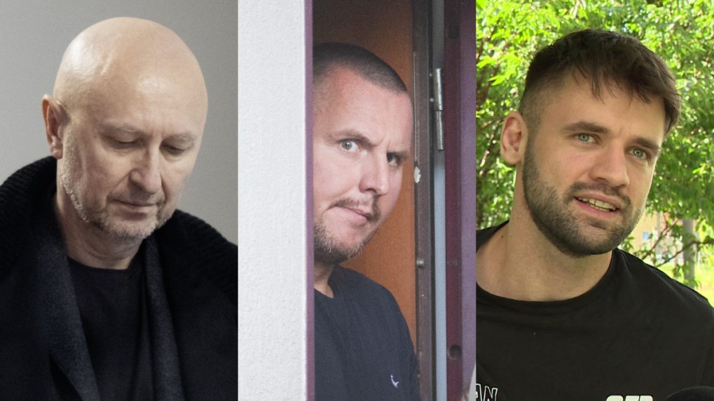 Z. Kollár (vľavo) a F. Sulík (vpravo) a D. Bombic (uprostred).