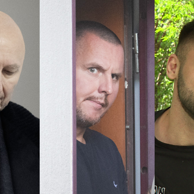 Z. Kollár (vľavo) a F. Sulík (vpravo) a D. Bombic (uprostred).