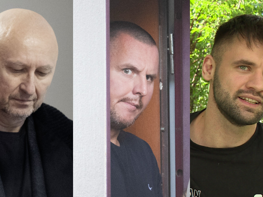 Z. Kollár (vľavo) a F. Sulík (vpravo) a D. Bombic (uprostred).