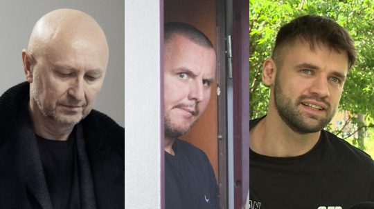 Z. Kollár (vľavo) a F. Sulík (vpravo) a D. Bombic (uprostred).