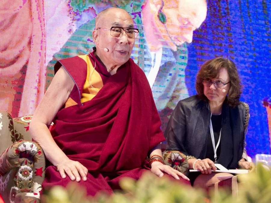 Tibetský duchovný vodca dalajláma.