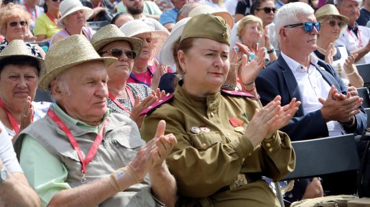 Na snímke návštevníci na oslavách 81. výročia Slovenského národného povstania.