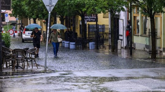 Na snímke daždivé počasie.