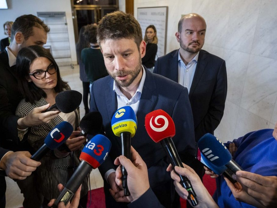 Na snímke členovia Progresívneho Slovenska.