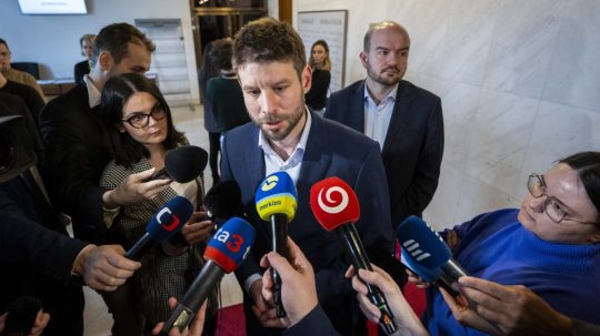 Na snímke členovia Progresívneho Slovenska.