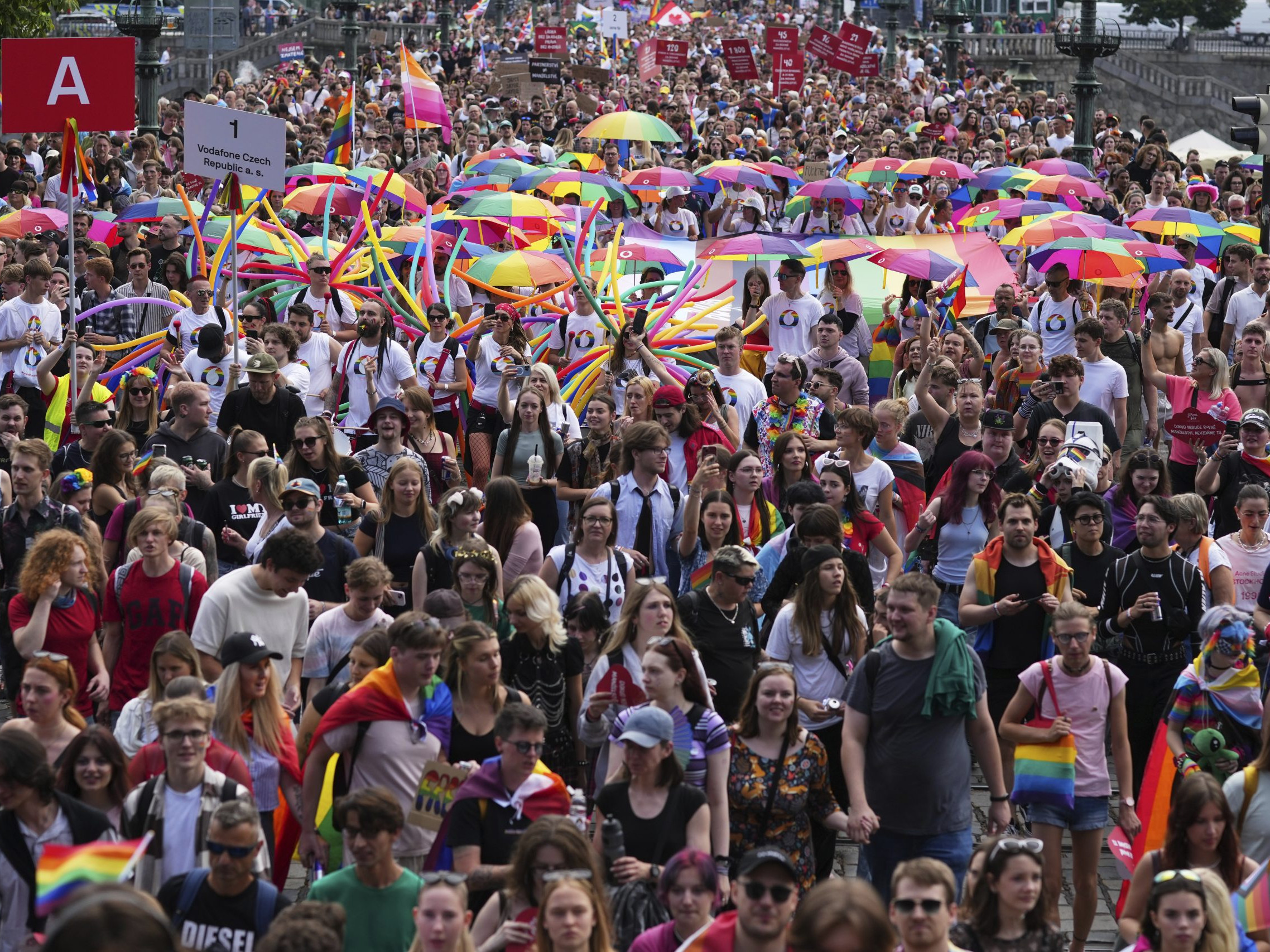 V Prahe sa uskutočnil pochod Pride.