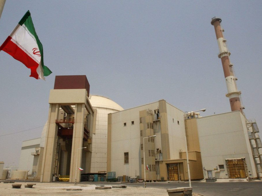 Budova jadrovej elektrárne v Iráne