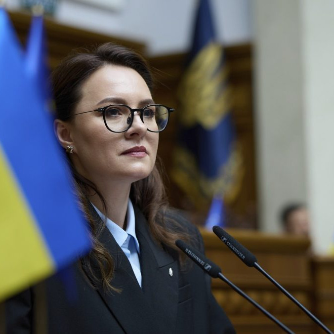 Ukrajinská premiérka Julija Svyrydenková.