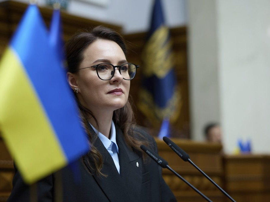 Ukrajinská premiérka Julija Svyrydenková.