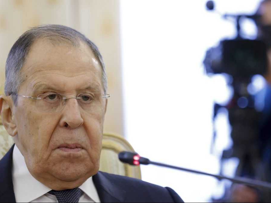 Na snímke ruský minister zahraničných vecí Sergej Lavrov.