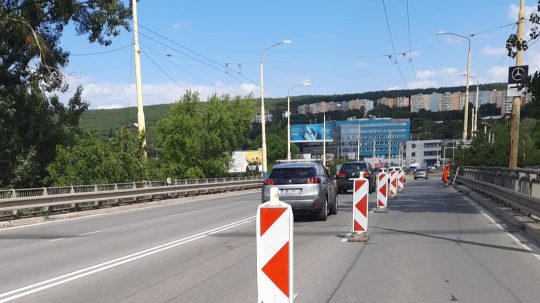 doprava na moste v Košiciach