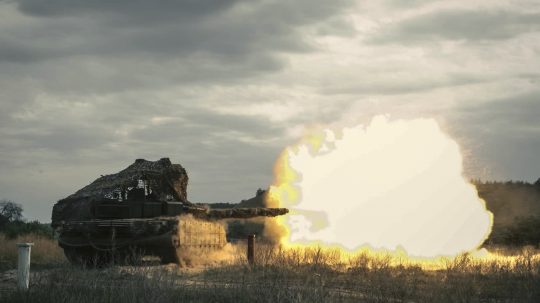 Ruský tank na Ukrajine