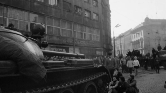 tank na ulici