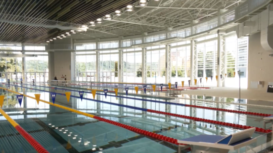 Na snímke Národné olympijské centrum plaveckých športov v Košiciach.