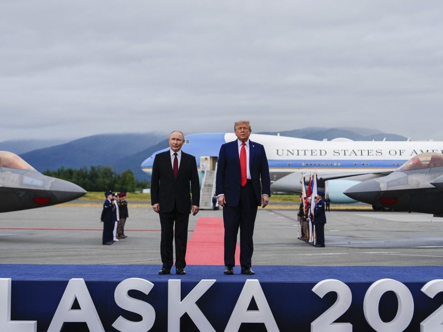 Donald Trump a Vladimir Putin na Aljaške.