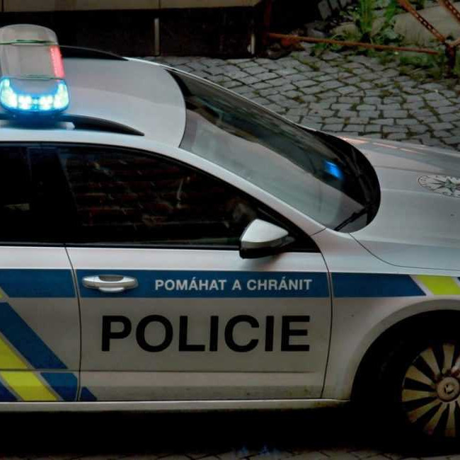 Auto českej polície.