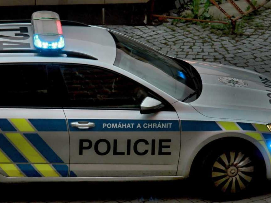 Auto českej polície.