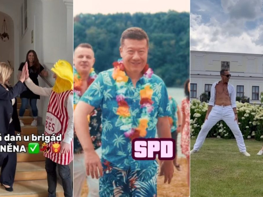 Na snímke českí politici vo svojich kampaniach na sociálnych sieťach.