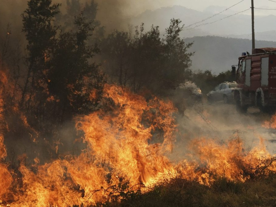 Požiar v Čiernej Hore.