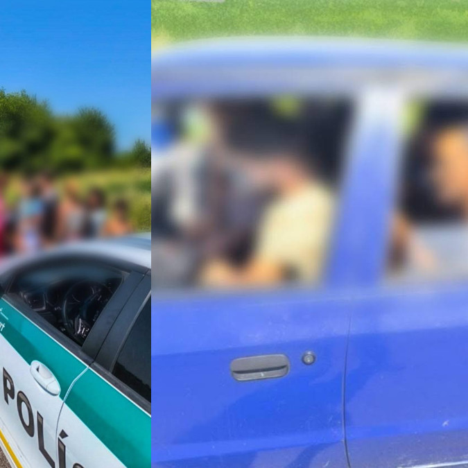 Kombosnímka preplnenej Škody Felicie.